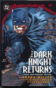 Portada de uno de los capítulos de The Dark Knight Returns de DC Comics.
