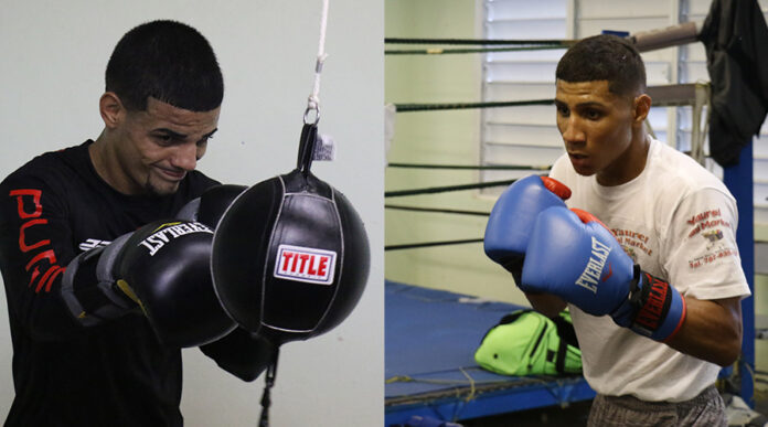 Carlos “Purin” Caraballo y Edwin “Chin” Valentín pelearán el 17 de junio en Caguas. (Voces del Sur)