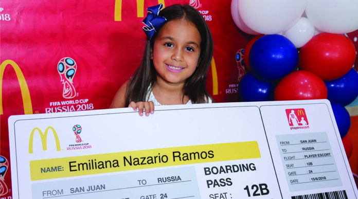 Emiliana Nazario Ramos, de Juana Díaz, será escolta de un jugador en la Copa Mundial FIFA en Rusia. (Suministrada)