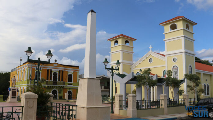 Plaza pública de Lajas. (Voces del Sur)