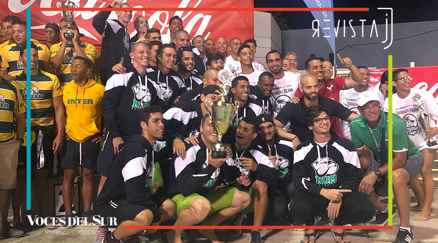 Los Tarzanes del Colegio de Mayagüez ganaron las Justas de Natación de la Liga Atlética Interuniversitaria. (Voces del Sur / Revista J)