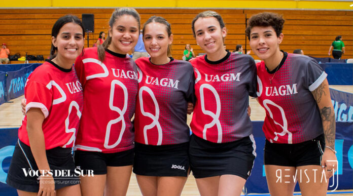 El equipo de tenis de mesa de la Universidad Ana G. Méndez de Gurabo revalidó hoy el campeonato en la Liga Atlética Interuniversitaria. (Voces del Sur / Revista J / Jean Cosme Crespo)