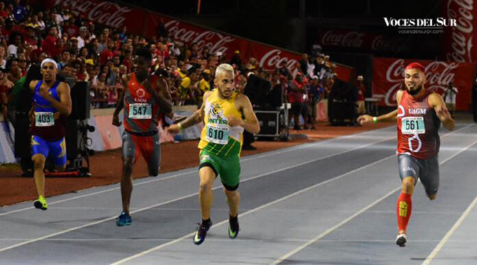 Ricardo Feliciano obtuvo plata en los 200 metros lisos de las Justas 2019. (Voces del Sur / Revista J / Jean Cosme Crespo)
