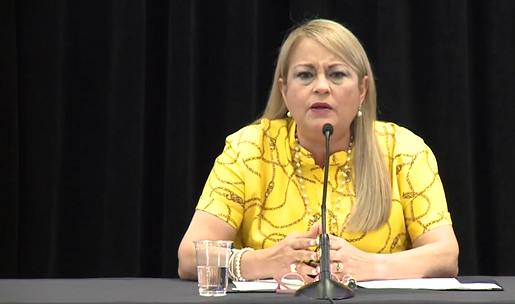 La gobernadora de Puerto Rico, Wanda Vázquez Garced. (Captura)
