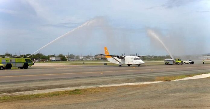 Reinauguración de la pista de rodaje de aeronaves Alpha del Aeropuerto Mercedita en Ponce. (Suministrada)