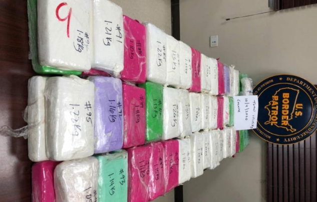 Los 117 kilos de cocaína fueron entregados a la Patrulla Fronteriza de Estados Unidos. (Suministrada)